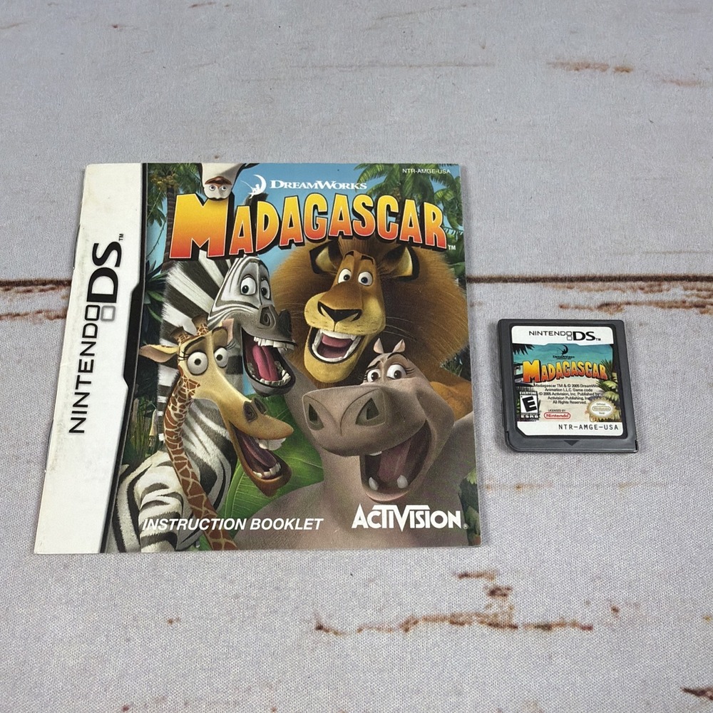 Madagascar Nintendo DS Instruction Manual Only - DreamWorks Activision